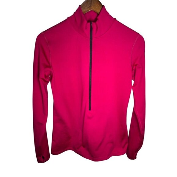 Nike Pro Fleeced Lined Pullover Pink Size Large - Picture 1 of 9